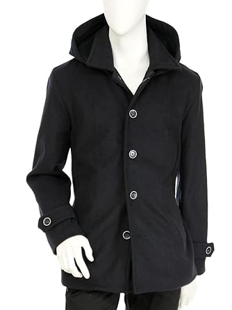 Amazon メルトンコート メンズ ハーフコート メンズ ショート コート