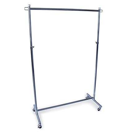 Stabiler Kleiderwagen 1m breit rollbarer Kleiderständer höhenverstellbar bis 189cm