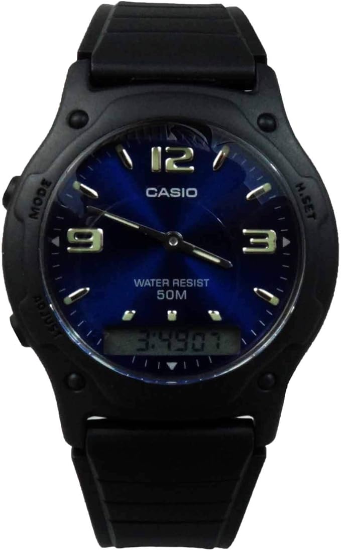Casio Men's AnalogDigital Dual Time Watch, Water Resistant