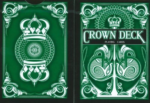 Green Crown Playing Cards V2 by Crown Playing Cards