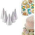 Small Writing Piping Tip Round Icing Tips,Cookie Decorating Tips Detail Tip for Royal Icing