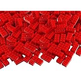 Feleph 100pcs 2x4 Bricks Red Parts Pieces Building Blocks Classic Creative Play Set Toy Accessories Compatible with 3001 Major Brick Brands