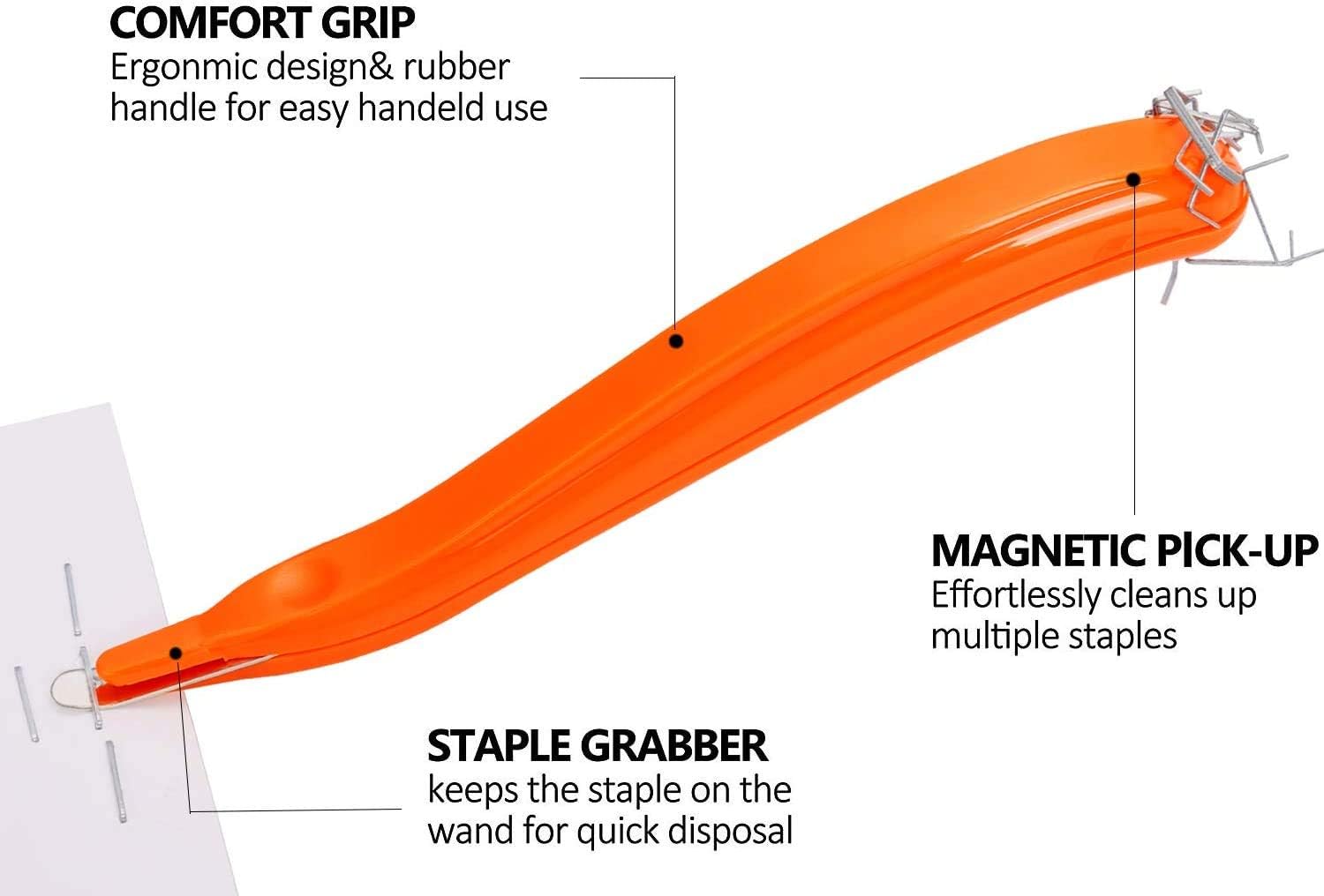 Staple Remover - Magnetic Easy Staple Remover Tool Stapler Remover Staple Puller Remover Staple Pullers for Office, School and Home : Office Products