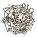Keyzone Wholesale 70 Pieces Antique Bronze Vintage Skeleton Mixed Key Charms DIY Necklace Pendant for Handmade Jewelry Making
