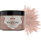 Yipoyilo Mica Powder - 100g Mica Powder for Epoxy Resin - Metallic Color Pigment for Resin, Soap, Bath Bombs, Eye Shadow, Nails, DIY Crafting Projects etc. (Rose Gold)