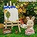 Odoria 1/12 Miniature Set of Paint Easel Dollhouse Decoration Accessories