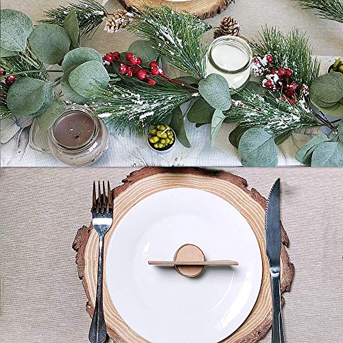 PUPOUSE Eucalyptus Garlands Artificial Greenery Garland Faux Silk Eucalyptus Vines Wedding Backdrop Wall Arch Wall Decor Flower Arrangement Green