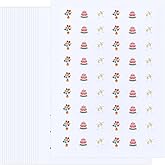 SUPERFINDINGS 20 Sheeet Birthday Planner Stickers Planner Crafting Paper Stickers Cute Aesthetic Sticker Cake Celebration Reminder Party Sticker for Calendar Waterproof Laptop Photo Albums