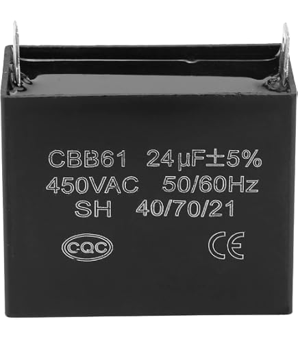 CBB61 250V Motor Run Capacitor For Fans – 1.5 To 45 UF, 2-Pin, Flush Mount 3 thumbnail image
