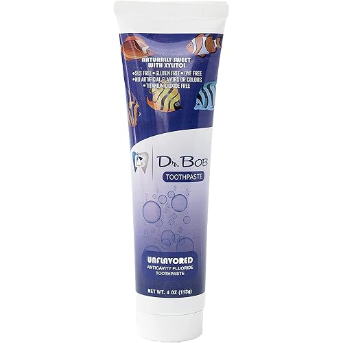 Dr. Bob Unflavored Toothpaste Natural Xylitol Baby Toddler Kids ...