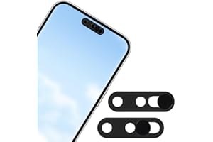 2pcs Front Camera Covers for iPhone 17/17p/17pm/16/15/14p, Ultra Thin Phone Webcam Cover Slide Front Camera Privacy Protector