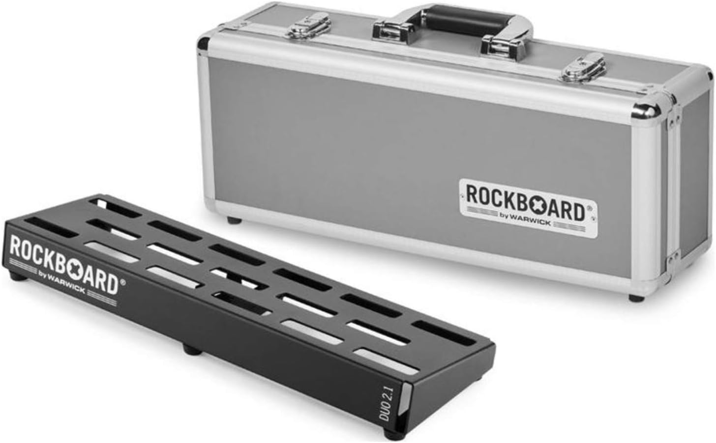 RockBoard DUO 2.118.11in x 5.75in Pedalboard w/Flight Case