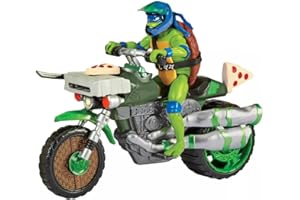 Teenage Mutant Ninja Turtles: Mutant Mayhem Ninja Kick Cycle with Exclusive Leonardo Figure by Playmates Toys
