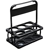Skingda, 6 Cup Drink Carrier with Handle, Portable Cup Carriers for Drinks, Drink Carrier for Delivery, Coffee Carrier, Drink Caddy Portable Drink Carrier, Beverage Drink holder, Reusable, Black