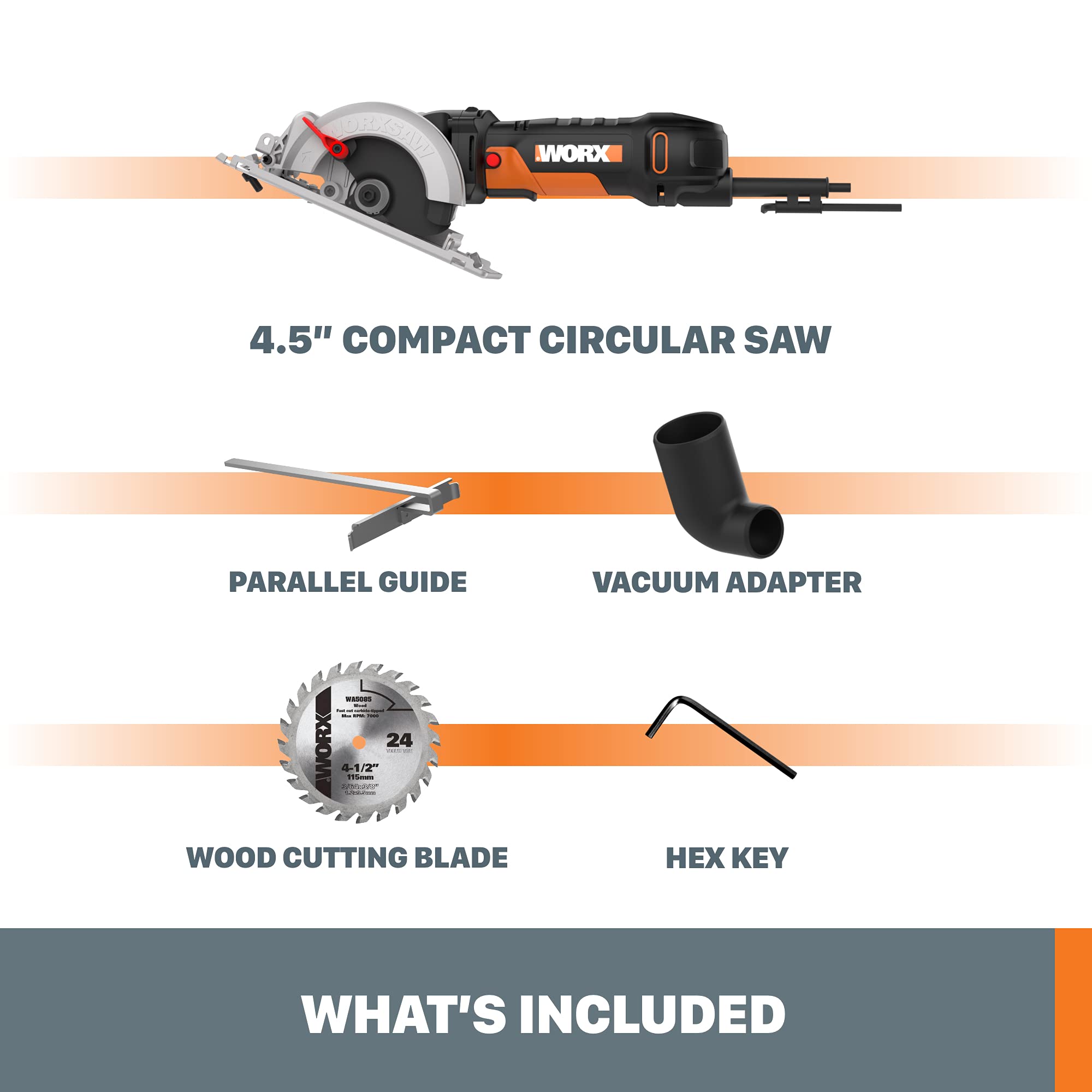 Worx WX439L 4.5 Amp WORXSAW 4.5