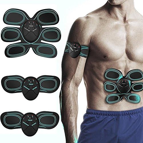 Muscle Toner, JYVIN SK017 Abdominal Muscles Toner ABS Trainer Ab Belt Portable Unisex Fitness Training Gear,Wireless Muscle Exercise For Abdomen/Arm/Leg Training Men Women Green