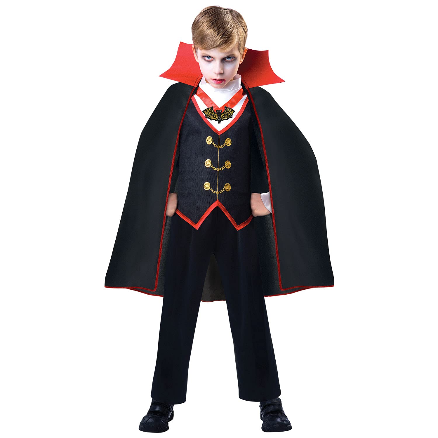 Child Kids Dracula Boy Fancy Dress Costume Age 3-4 Years
