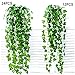 YOUYOUTE Artificial Ivy, 12 Pack Fake Ivy Plant Vine Leaf Leaves Greenery Garlands Hanging (Each 80 inch) for Wedding Party Garden Wall Decoration with Cable Ties (12)
