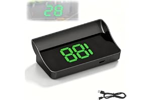 Smart in Car HUD Co Pilot, Smart HUD Speedometer with GPS+BDS, 10Hz MPH Display，Green
