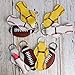 10 Pack Neoprene Chapstick Holder Keychain Bulk Blank Softball Chapstick Holders,Yellow