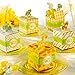 Adorox Small 48 Pcs Born to Be Wild Adorable Jungle Safari Zoo Theme Baby Shower Favor Candy Treat Box Cute Birthday Decoration (Assorted (48 Pieces))