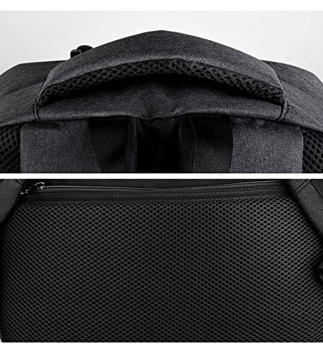 Artone Water Resistant 15.6" Anti-Theft Laptop Backpack Outdoor Sports Travel Daypack with Basketball Net and Usb Charging Port Black