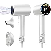 CONFU Hair Dryer, 110000 RPM Fast Drying Blow Dryer with Magnetic Diffuser and Concentrator, Professional Lightweight Ionic Hair Dryer for Women and Men