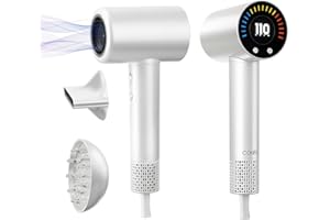 CONFU Hair Dryer, 110000 RPM Fast Drying Blow Dryer with Magnetic Diffuser and Concentrator, Professional Lightweight Ionic Hair Dryer for Women and Men