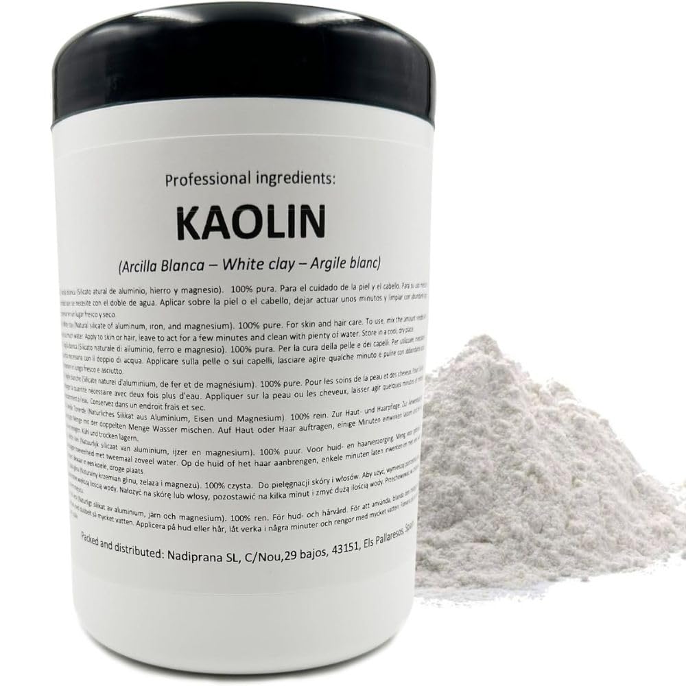 Snadi - White Kaolin Clay | 500g | For Skin & Hair Care | Scrub & Softener | Rejuvenates, Soothes & Softens Skin
