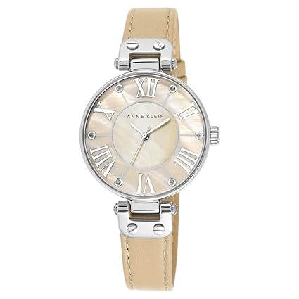 Anne Klein Analog Beige Dial Womens Watch - AK109919TMTNJ