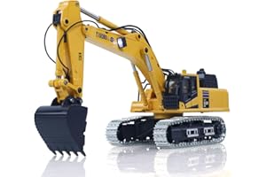 TOUCAN RC HOBBY 1/50 RC Digger PC520 Electric Lifting Radio Control Excavator Engineering Vehicle Metal Tracks Lights Sound Small Collection for Ages 14+