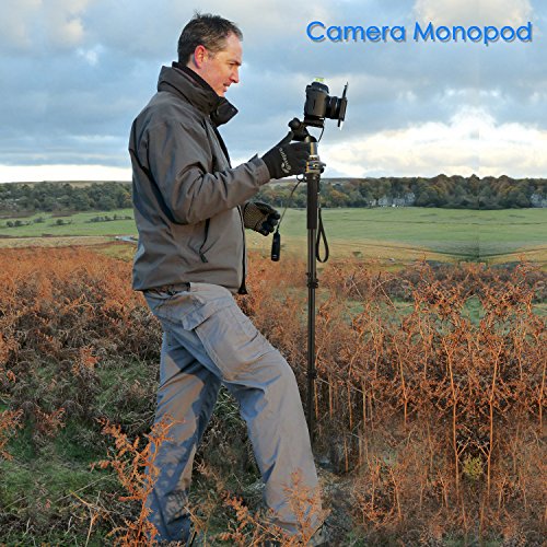 Noeler Monopod ,65 Inch Camera Monopod With Folding Three Feet Support Stand,Travel Portable Tripod Monopod For Camcorder/DSLR Video