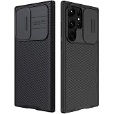 Samsung Galaxy S23 Ultra Case with Camera Cover,Slim Fit Thin Polycarbonate Protective Shockproof Cover with Slide Camera Cov