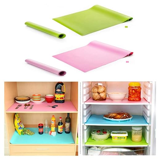 JRong Refrigerator Pad, Shelf Liners Can Be Cut/Antifouling Mildew