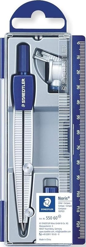 Noris 550 Schulzirkel-Set – mit Universaladapter & Etui