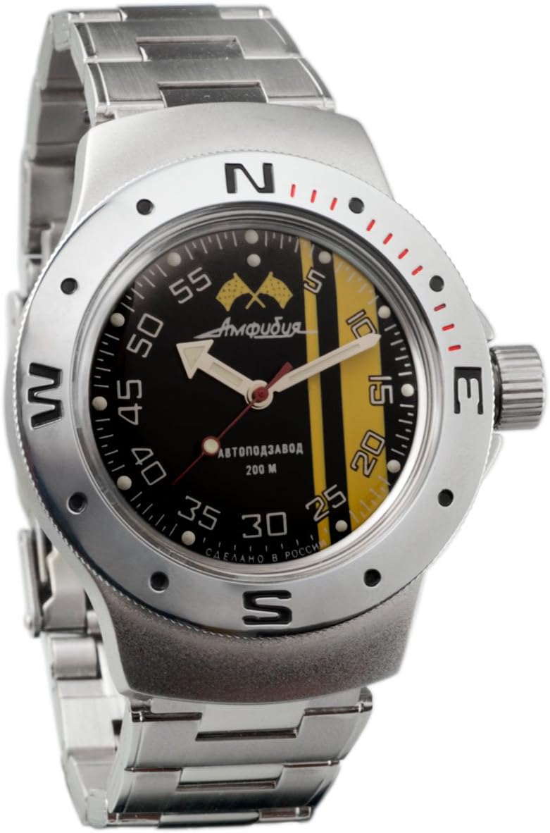 VOSTOK Amphibian Russian Watch 06652 WR 200 m Amphibia Diver