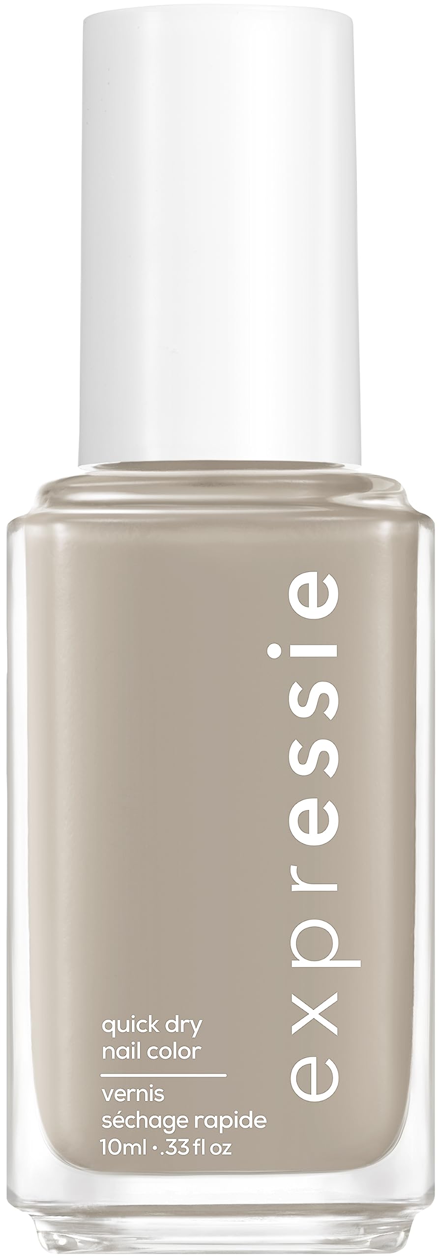 essie Expressie Nail Polish Quick Dry Formula, No Base Coat and Top Coat Needed, Vegan, Angled Brush, Grey Nail Varnish 360 Binge Worthy