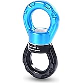 PACEARTH Swing Swivel 35KN Breaking Strength 360° Rotator Safety Rotational Device Hanging Accessory for Rock Climbing, Hanging Hammock, Web Tree Swing, Aerial Dance, Children's Swing Spinner Hanger