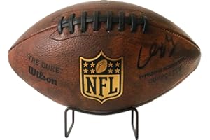 HillSpring Metal Football Display Stand, Base Holder for Basketball, Bowling, Soccer, Volleyball, Rugby and Other Autographed Balls