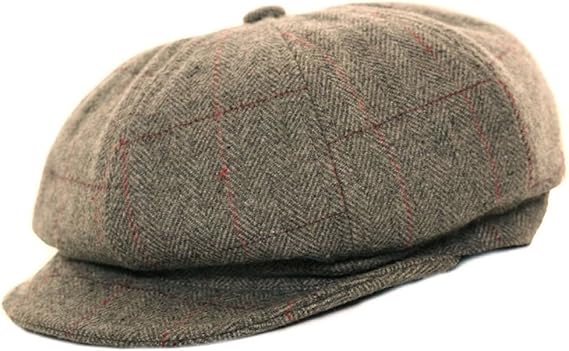 ladies tweed baker boy hat