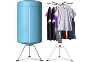 COSTWAY Portable Clothes Dryer, Ventless Laundry Dryer, Hot Drying Machine with Heater for Home & Dorms