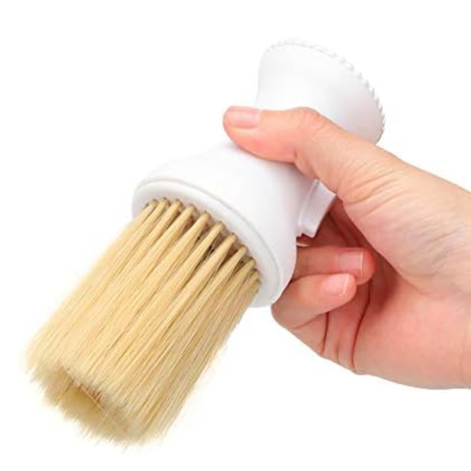 Hair Cleaning Brush, Hairdressing Powder Storage Styling Dust Cleaning Brush Soft Hair Neck Duster Hair Sweep Brush for Barber Shop and Household(2#)