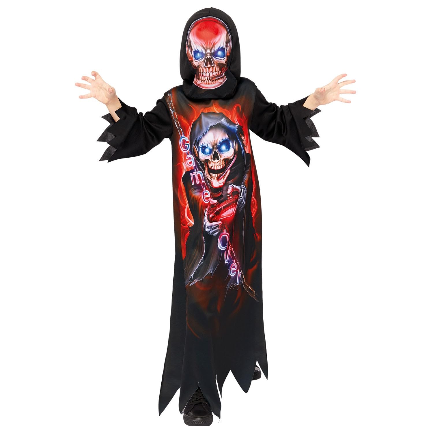 Amscan 9911991 - Kids Halloween Gaming Reaper Boys Fancy Dress Costume Age: 6-8 Years