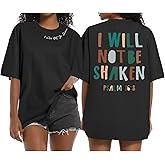 Christian Shirts for Women Jesus Faith Religious Bible Verse T Shirt Oversized Graphic Tees Inspirational Sayings Top