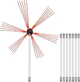 FORAVER Chimney Brush Rod Kit 26FT/8M Rotary Sweeper Stainless Nylon Flexible view 8