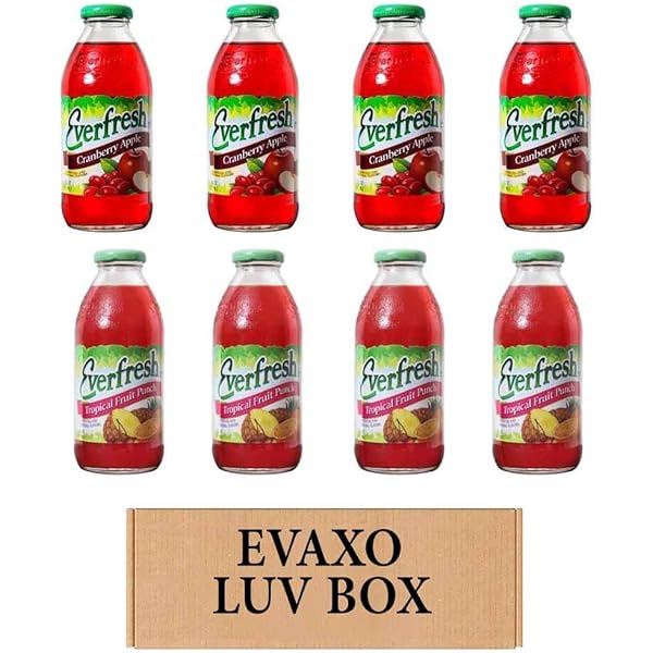 「Fresh Juice」 Amazon.com : LUV BOX- variety Everfresh Juice 16 oz. pack of 8