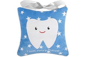 LAPEQQIOJEJ Tooth Fairy Pillow with Pocket for Girls and Boys |Tooth Fairy Gifts|Tooth Fairy Tooth Holder