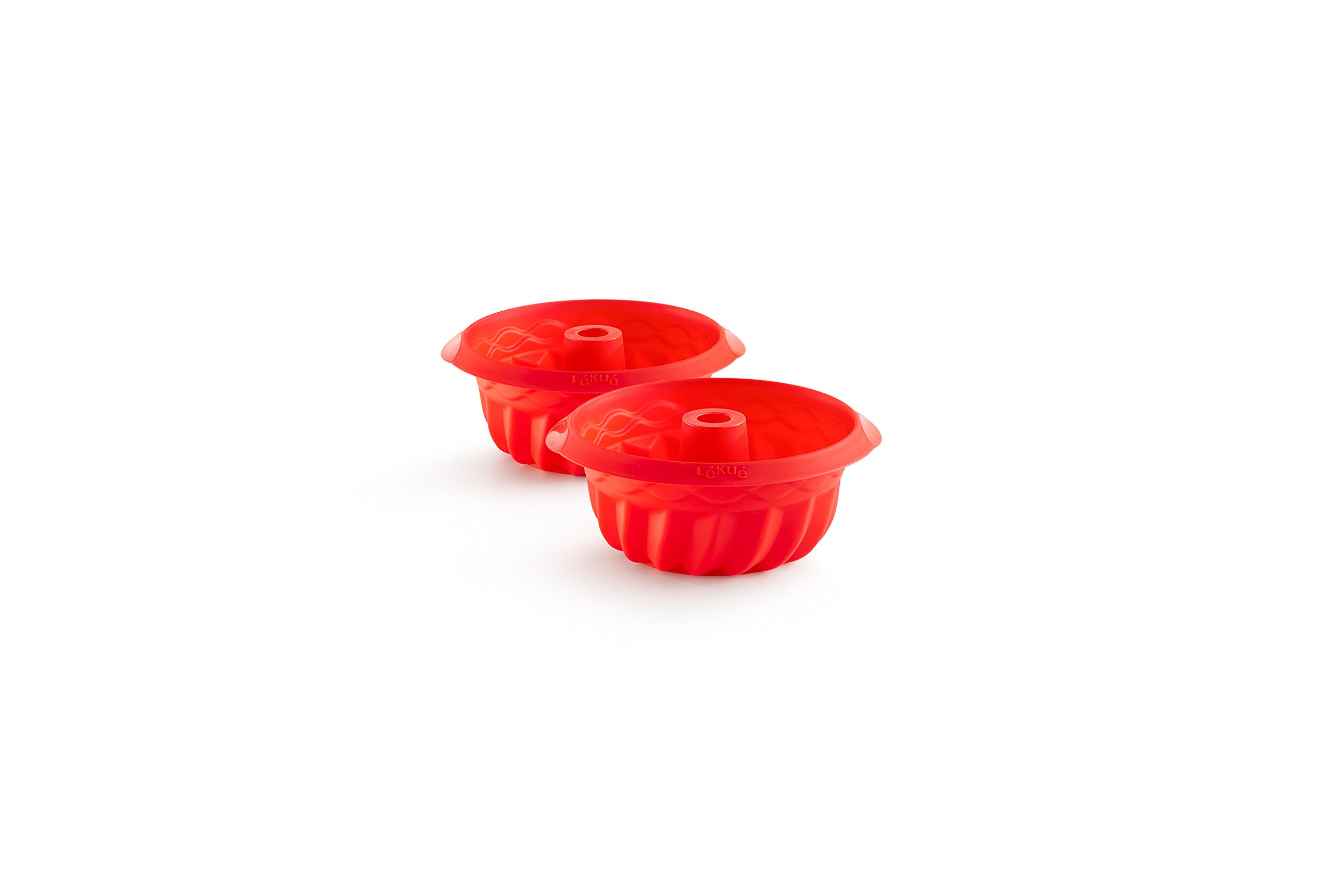 Lékué 0710600R01M017 Mini Savarin, Red, 15 cm, Pack of 2