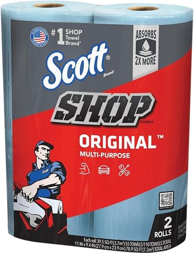 Kimberly-Clark Scott Shop Towels Pack of 2 55 Sheets Each