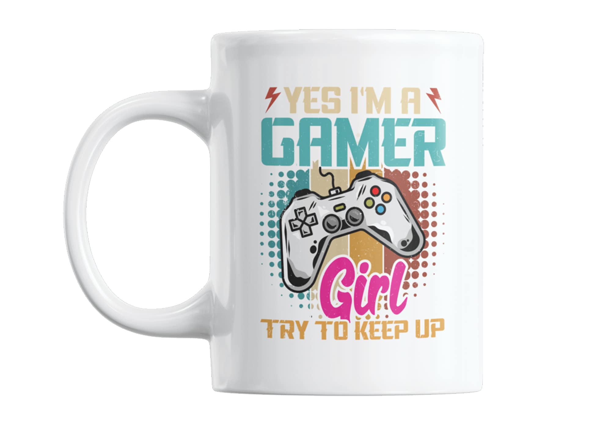 Yes I'm A Gamer Girl, Funny Gamer Girl Mug - Ready for Coffee, Tea, or Laptop Gaming!